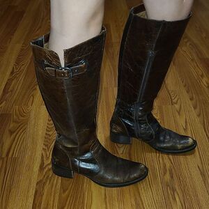Barn Crown soft leather riding boot